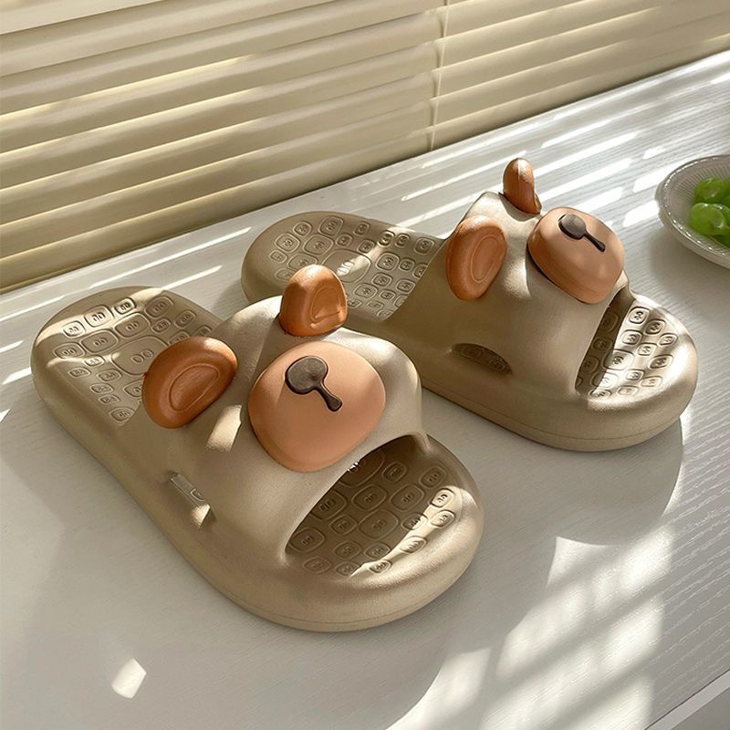 Dép Sandal Đế Mềm Dày Dặn Họa Tiết Bò Sữa Hoạt Hình Dễ Thương Thời Trang Mùa Hè Cho Cặp Đôi