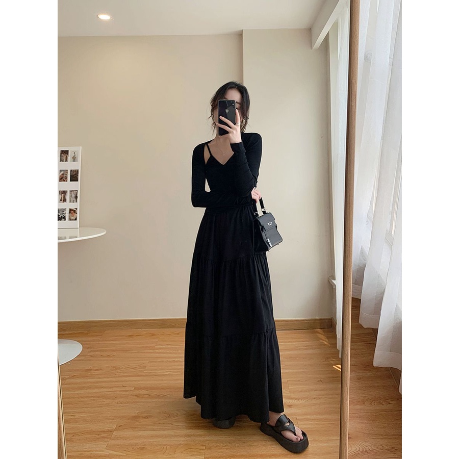 Hàng Mới Về Mới Quần Dài Ống Rộng Lưng Thun Thời Trang Nữ Tính