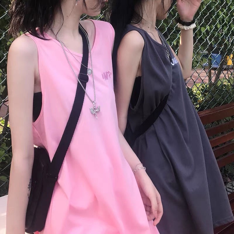 Áo Thun Thể Thao Không Tay 100% Cotton Mỏng Nhẹ Che Phủ Mông Dành Cho Búp Bê Barbie / Barbiecore