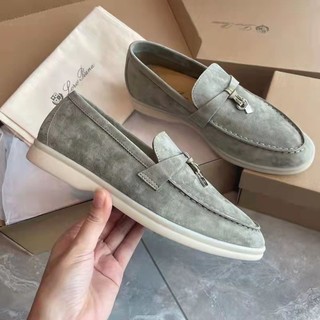 Hàng mới về mới giày lười đế mềm piana chính hãng phối tua rua thời trang cho nữ