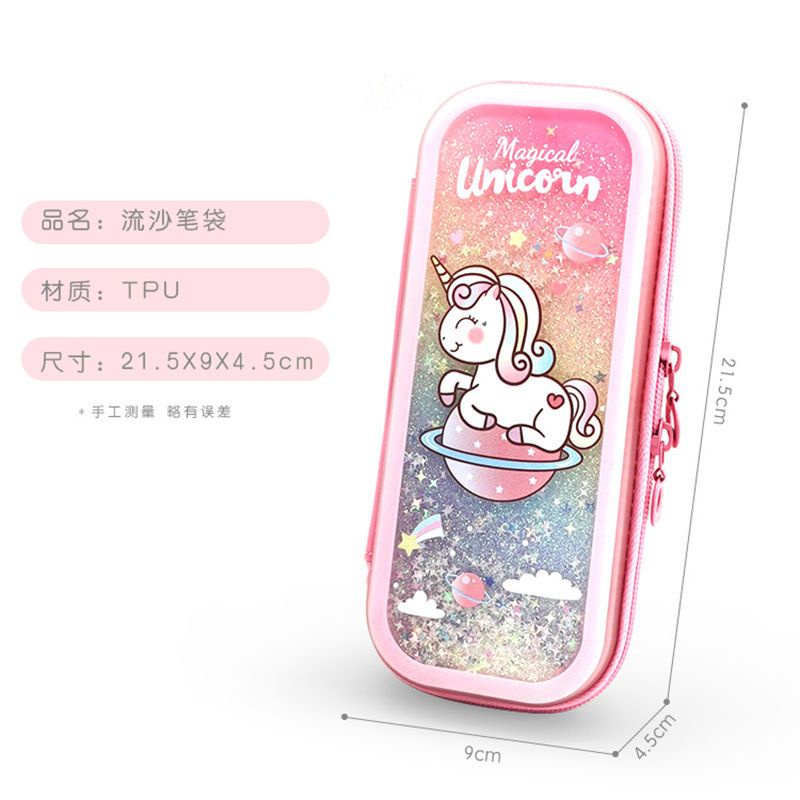 Hộp Đựng Bút Chì!Túi Đựng Bút Chì!Bóp Viết Cỡ Lớn Đính Kim Tuyến Lấp Lánh Dễ Thương Phong Cách Hàn Quốc Cho Bé Gái