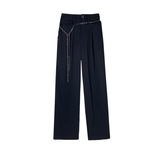 Quần Dài Ống Rộng Lưng Cao Phong Cách Hàn Quốc Thời Trang Mùa Hè Hàng Mới Dành Cho Bạn Nữ