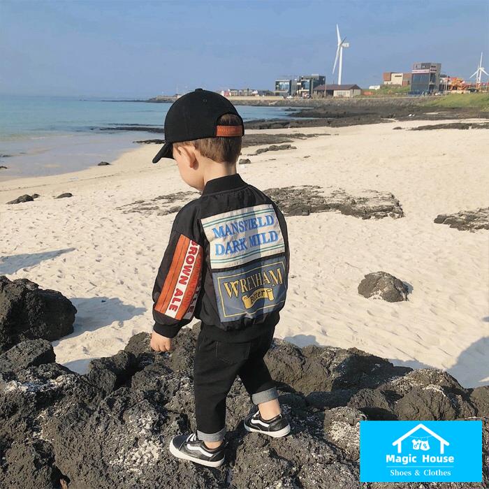 Áo Khoác Bóng Chày Phong Cách Mới 2023 Cho Bé Trai 1-7 Tuổi