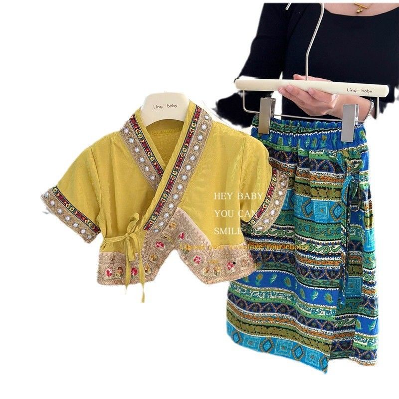 Bộ Hán Phục Phong Cách Trung Hoa Xinh Xắn Cho Bé Gái