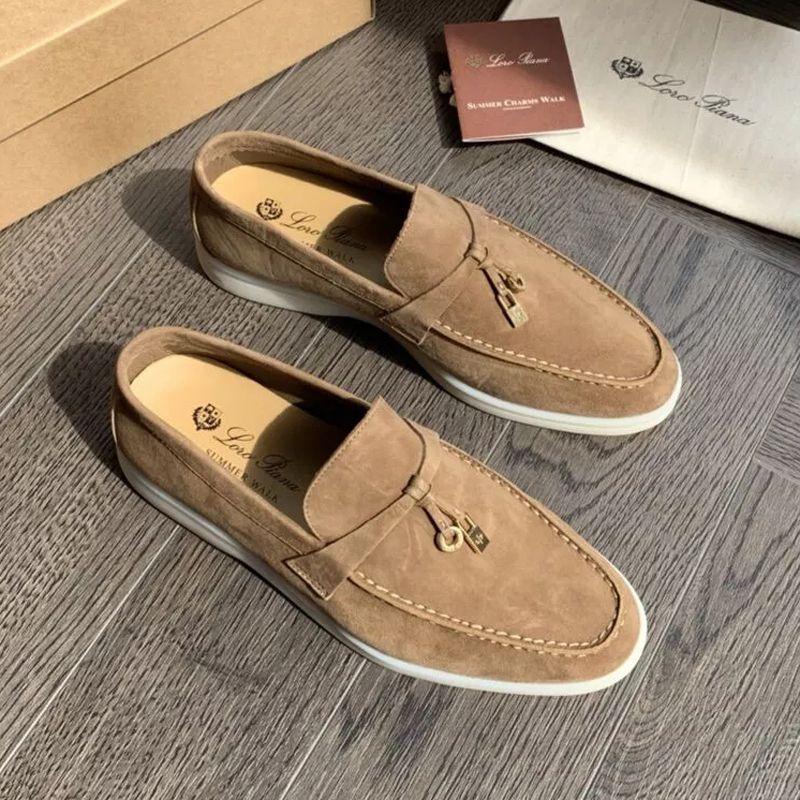 Giày Lười Đế Phẳng Mềm Bằng Da Thật Chính Hãng 0805 Lero * piana Dành Cho Bạn Nữ