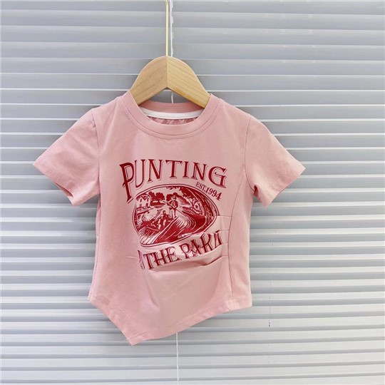 Áo Thun Tay Ngắn Dáng Rộng Phong Cách Hàn Quốc Thời Trang Mùa Hè 2023 Cho Bé Gái