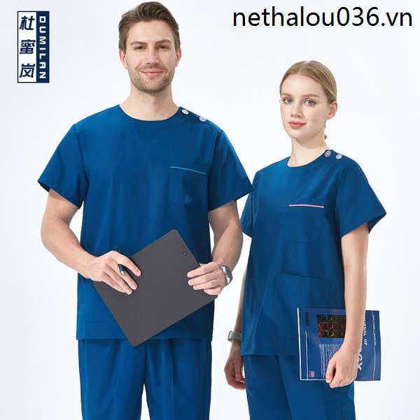 Du milan quần áo giặt tay của phụ nữ quần áo đánh răng tay phòng mổ bác sĩ cách ly quần áo y tá quần áo nha khoa vẻ đẹp phòng làm việc quần áo nam