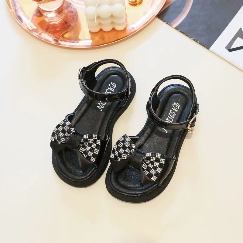 [Phong Cách Mới Đặc Biệt] ~ Giày Sandal Công Chúa Đính Nơ Cỡ Vừa Thời Trang Mới 2023 Cho Bé Gái