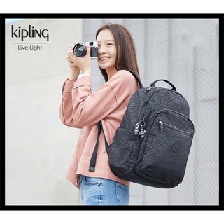 Kipling ba lô du lịch chống thấm nước màu đen phong cách mới 21305