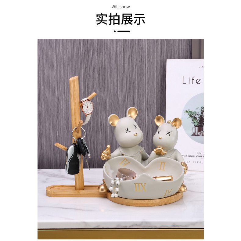 Phụ Kiện Trang Trí Nhà Cửa Hình Chó Mèo May Mắn Dễ Thương