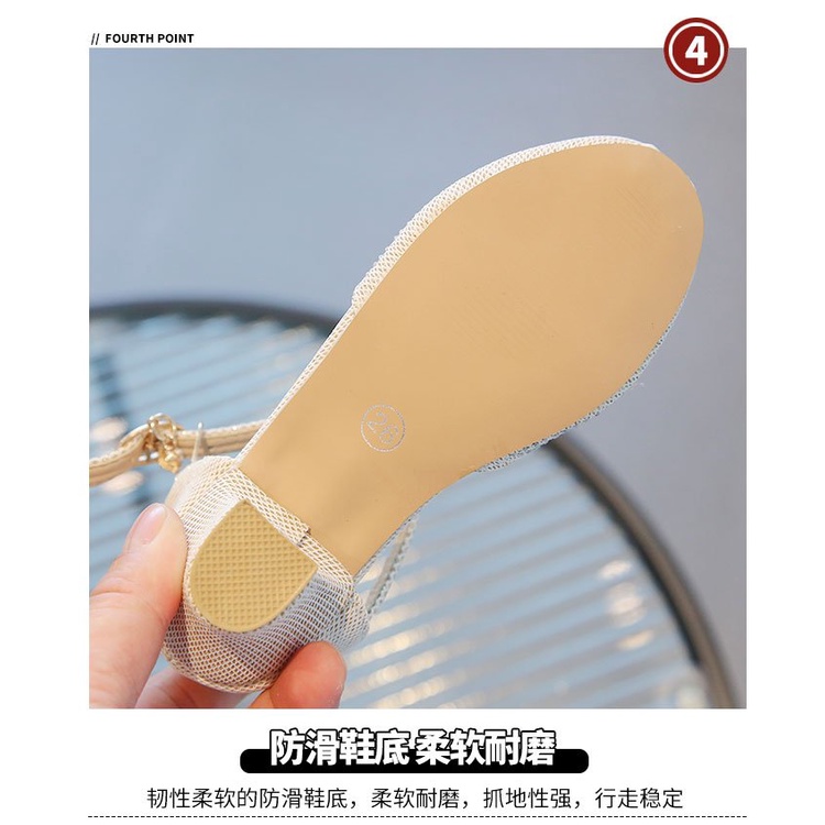 Xăng đan Gót Vừa Thiết Kế Đơn Giản Thoải Mái Thời Trang Mùa Hè Mới Cho Bé Gái