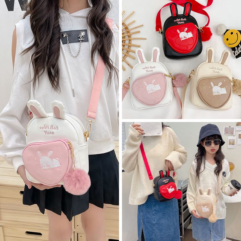 Túi Đeo Chéo Hình Thỏ Dễ Thương Cho Bé Gái