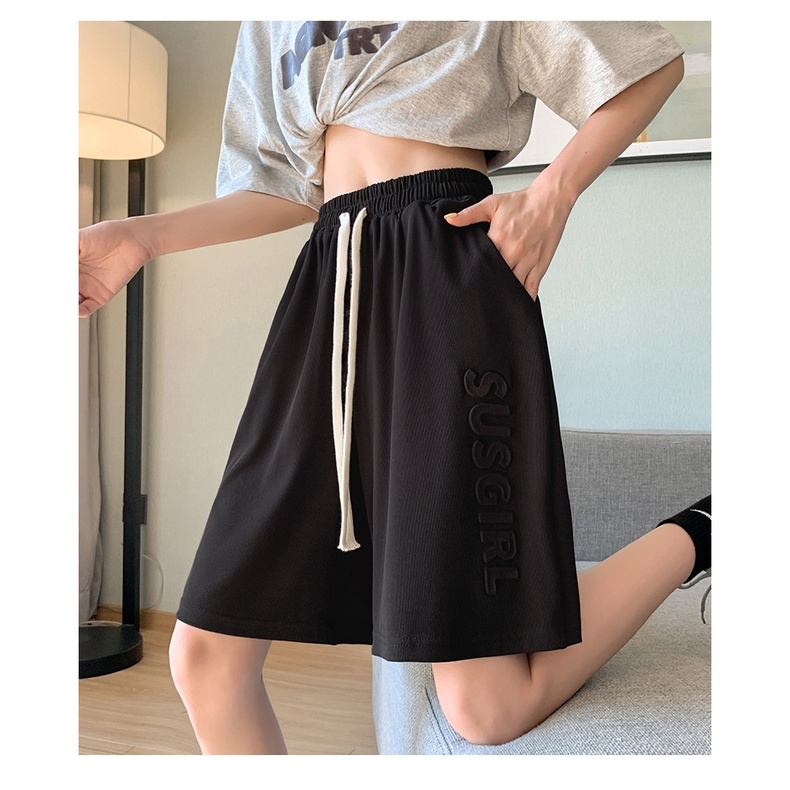 Quần Short Thể Thao Nữ Lưng Thun Thời Trang Hàn Quốc Năng Động