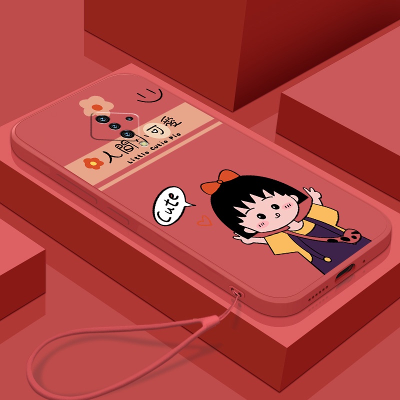 Ốp Điện Thoại Tpu In Hình Maruko + Dây Đeo Cho Vivo V17 Vivo V19 Vivo Y71 4G Vivo Y75 5G Vivo Y53 Vivo Y55