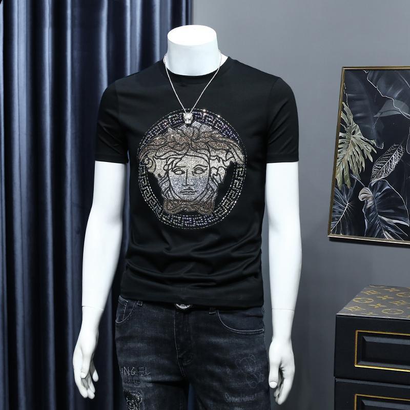 Áo Thun Nam Tay Ngắn In Hình Medusa Thời Trang