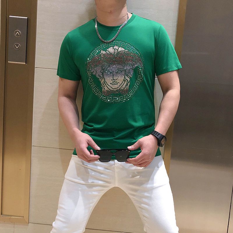 Áo Thun Nam Tay Ngắn In Hình Medusa Thời Trang