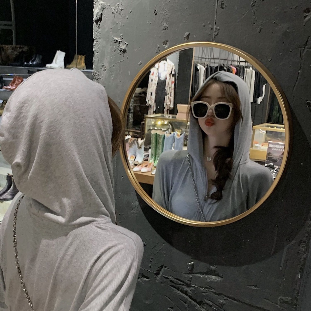 Kính Mát Gọng Vuông Lớn Phong Cách Harajuku Cổ Điển Thời Trang Cho Nữ sunglas