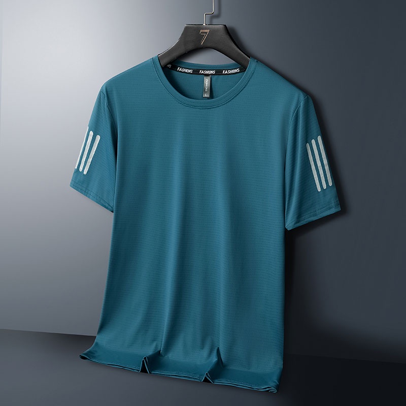 Áo Thun Thể Thao Tay Ngắn Dáng Suông Chất Liệu Thoáng Khí Mau Khô Năng Động Thời Trang Hè Cho Nam