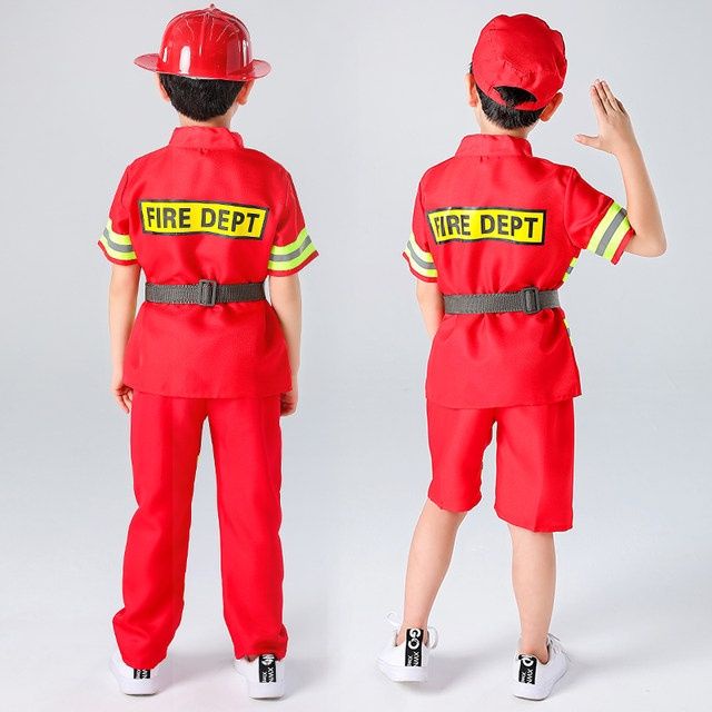 Trang Phục Hóa Trang Lính Cứu Hỏa Cho Bé