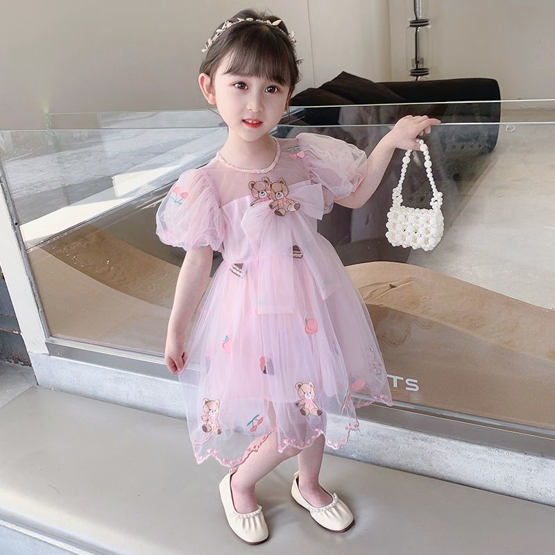 [Phong Cách Mới Đặc Biệt] ~ Đầm Công Chúa Tay Ngắn Phong Cách Mới 2023 Cho Bé Gái