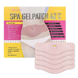 Bản vá gel spa t tmary 42°c bộ 5 miếng dán đốt cháy mỡ thừa giảm cân