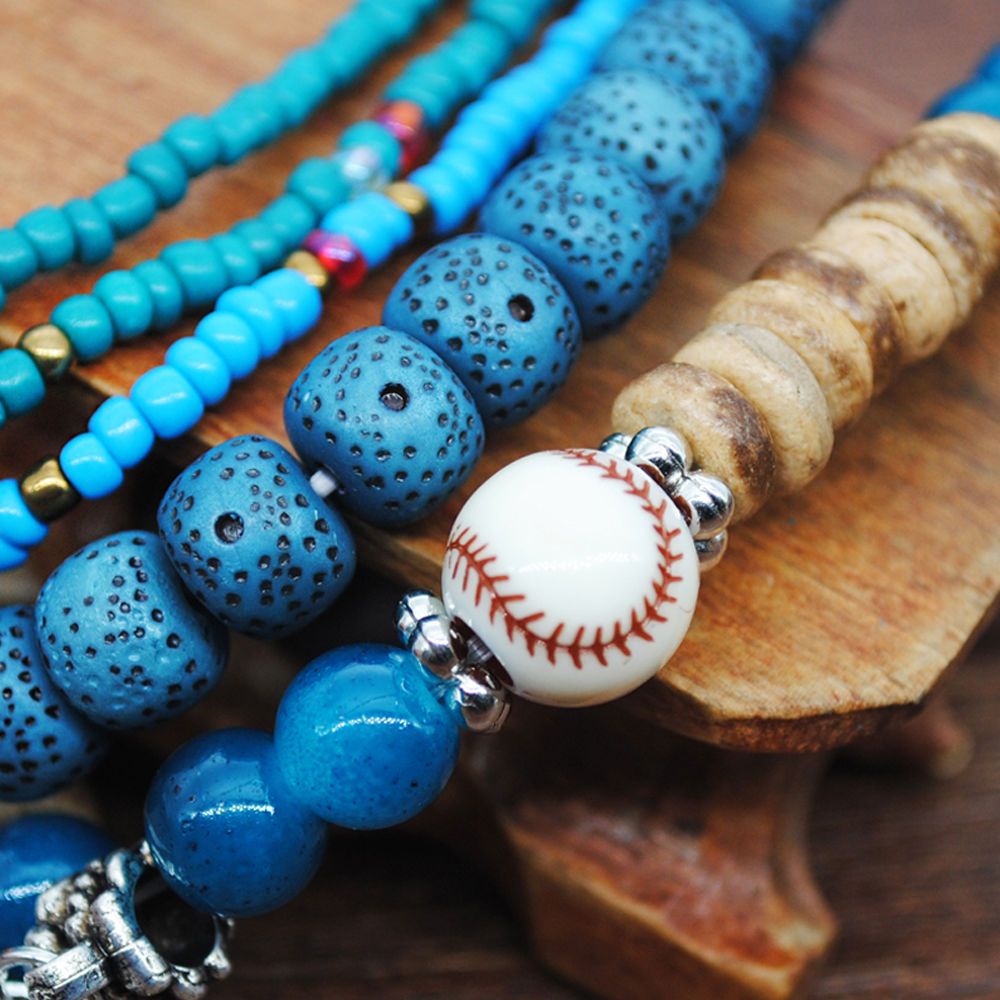 Vòng Tay Nhiều Lớp Xâu Hạt Phong Cách Dân Tộc Bohemian Cổ Điển Thời Trang Cho Nữ