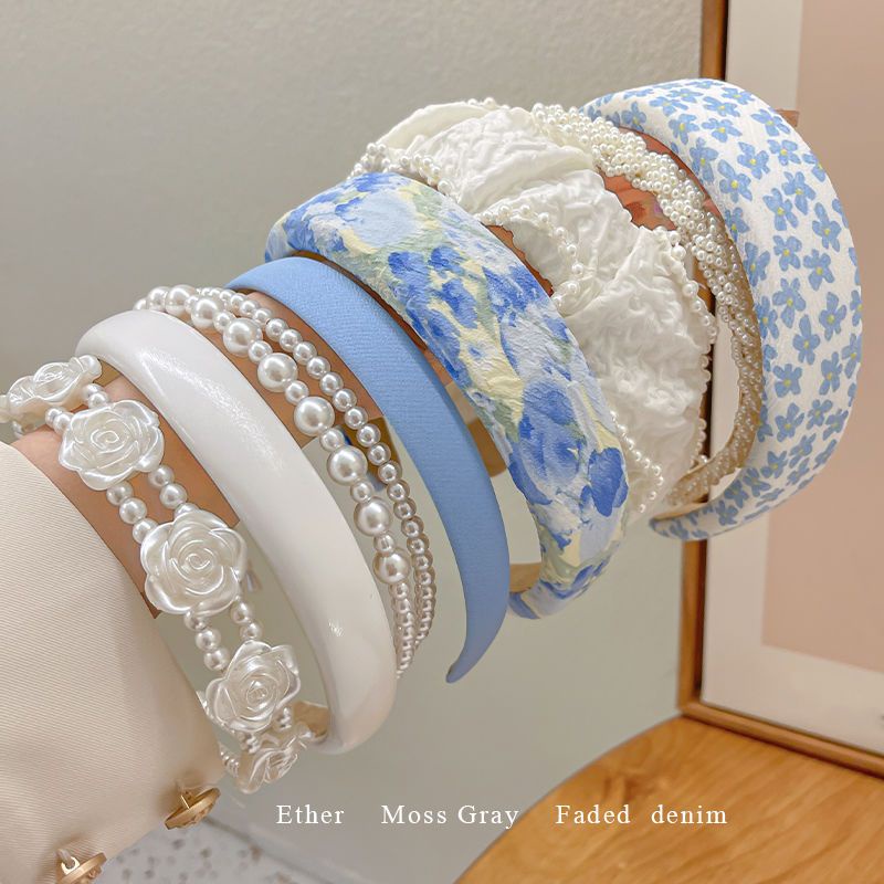 Băng Đô Cài Tóc Đính Ngọc Trai Thời Trang Cao Cấp Dành Cho Nữ