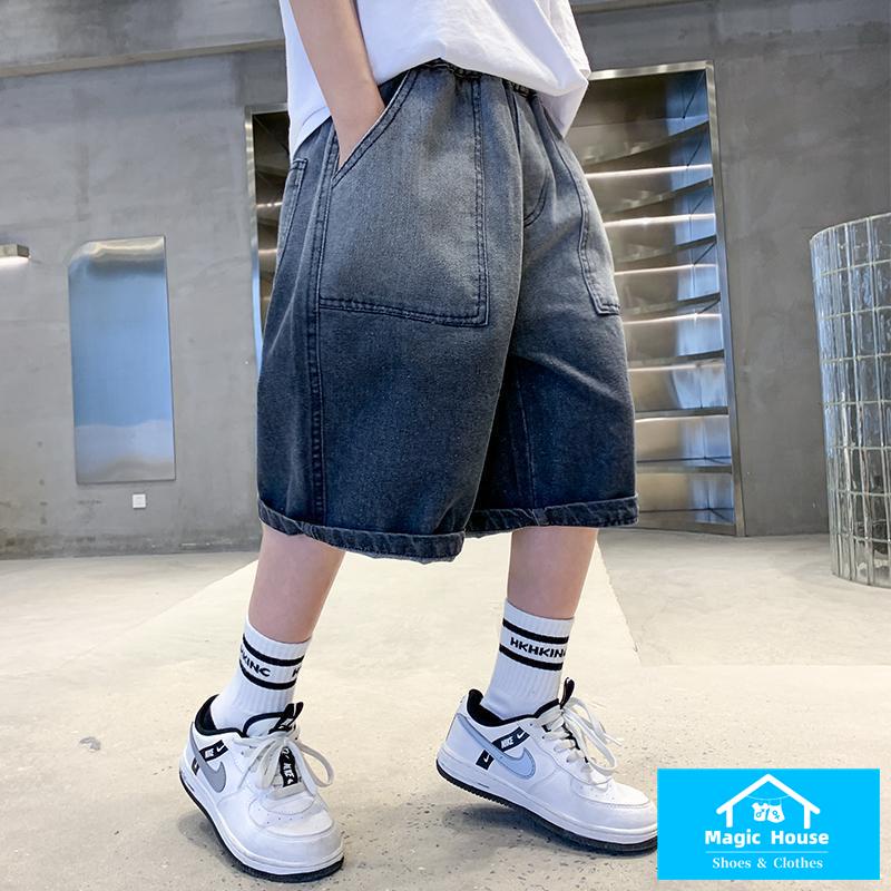 Quần Short Denim Mỏng Phong Cách Mới 2023 Cho Bé Trai