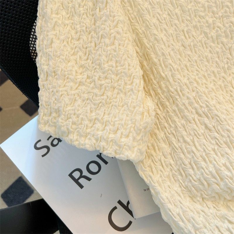 Áo Sơ Mi Chiffon Cổ Vuông Tay Phồng Thời Trang Mùa Hè 2023 Phong Cách Mới Cho Nữ