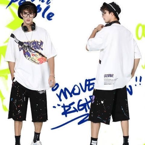 Áo Thun 100% Cotton Tay Ngắn Phong Cách Hip Hop Thời Trang Mùa Hè Hàng Mới 2023