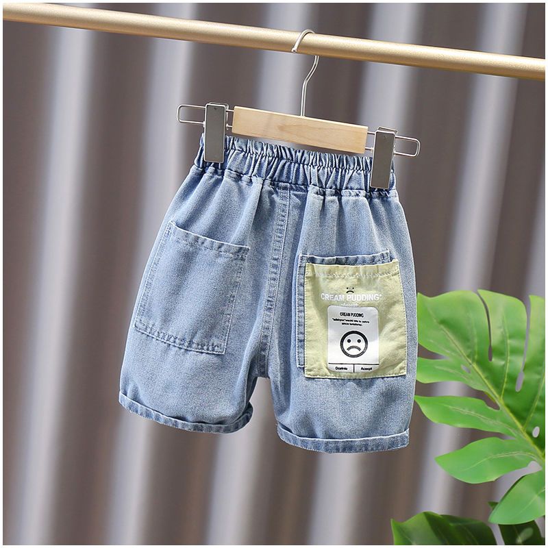 Quần Short Denim Mỏng Mềm Mại Thời Trang Mùa Hè Cho Bé Trai