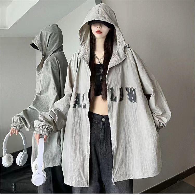 Áo Khoác Cardigan Mỏng Có Nón Chống Nắng Phong Cách Hàn Quốc Thời Trang Mùa Hè Mới 2023 Dành Cho Bạn Nữ