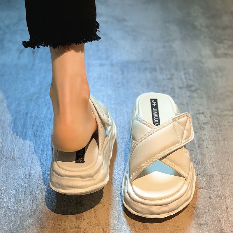 Dép Sandal Đế Xuồng Dày Dặn Chống Trượt Thời Trang Mùa Hè Dành Cho Nữ