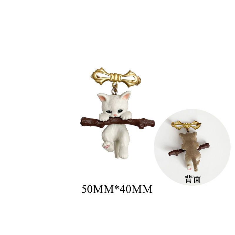 Ghim Cài Áo Hình Mèo Dễ Thương Phong Cách Nhật Bản