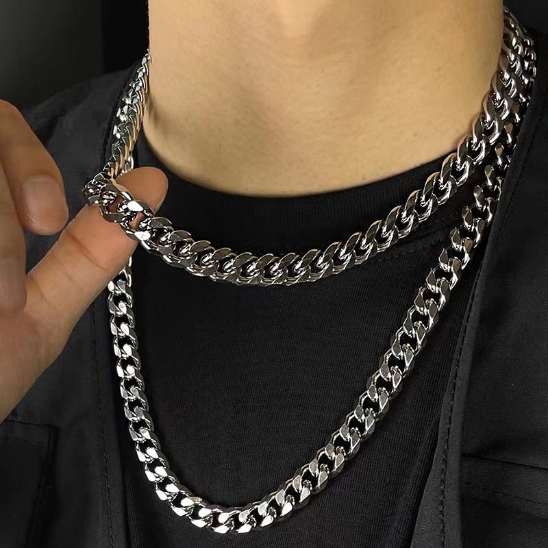 Vòng cổ Thép Titan Phong Cách hip hop Đường Phố hip hop Mỹ Cho Nam