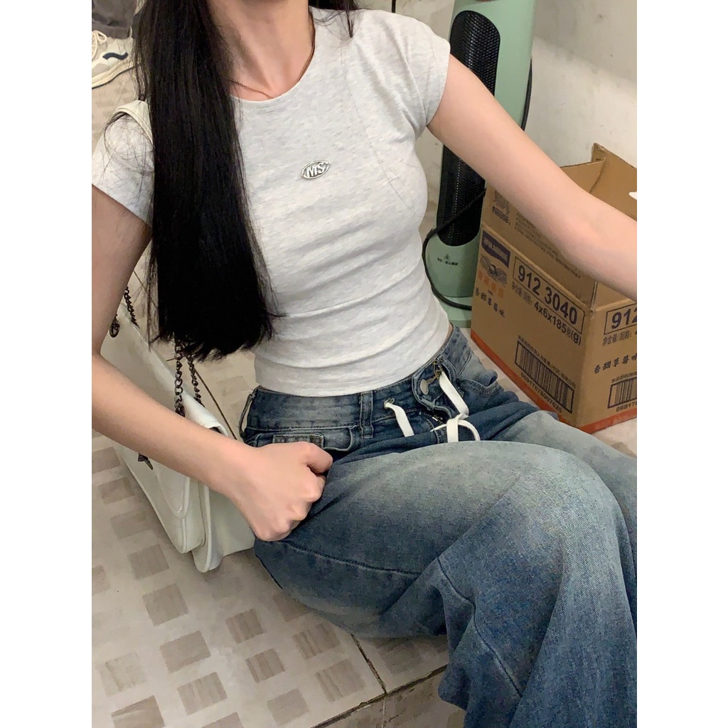 Áo Thun Ngắn Tay Trễ Vai Thời Trang Dành Cho Nữ