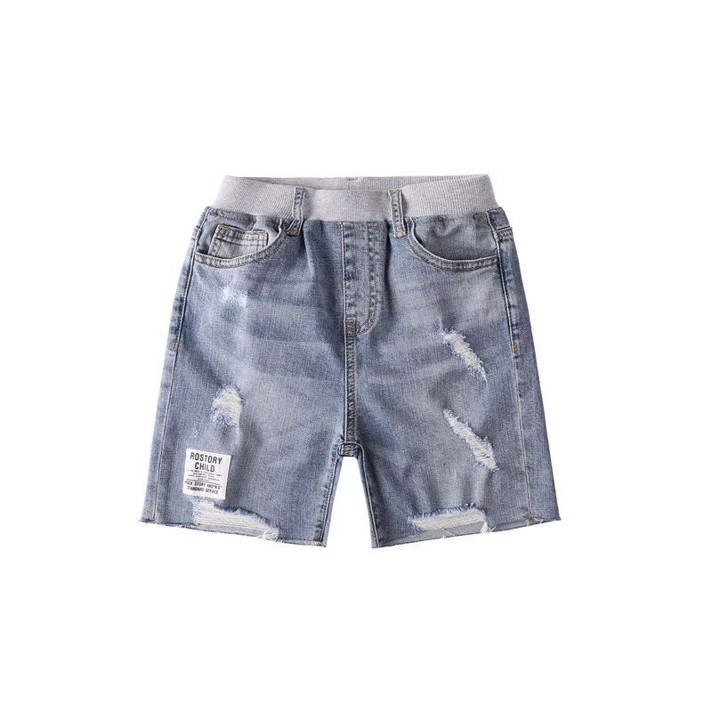 Quần Short Jean Rách Phong Cách Thời Trang Mùa Hè Mới 2023 Cho Bé Trai