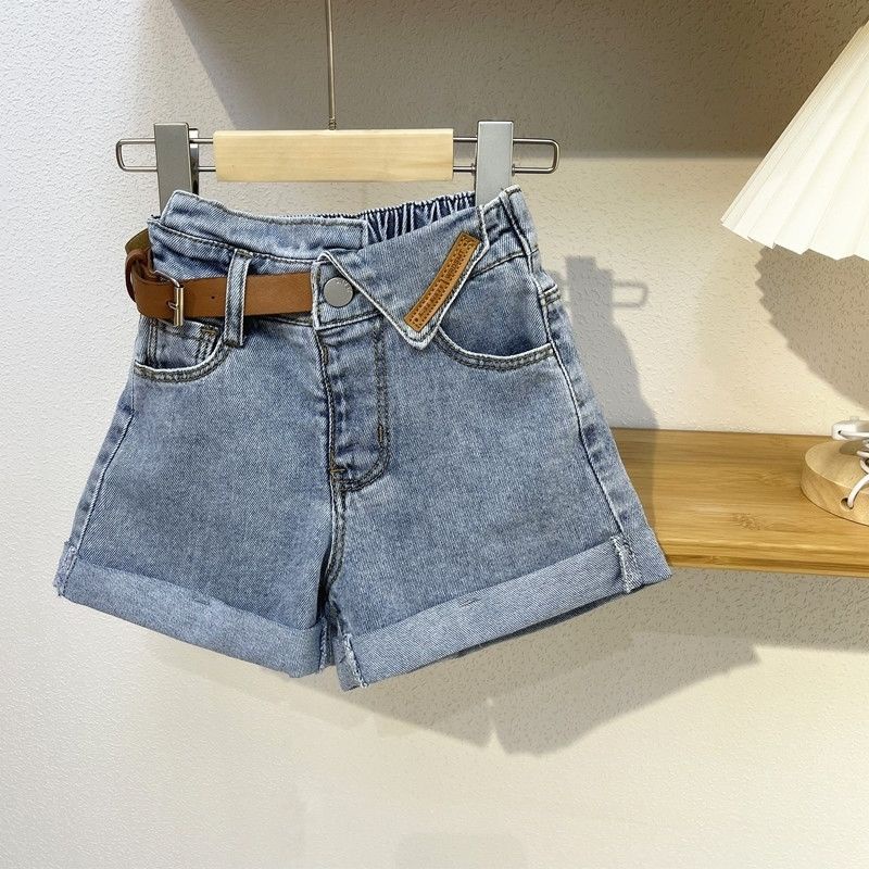 ~ Quần Short Denim Phong Cách Mới 2023 Hợp Thời Trang Dễ Phối Đồ Cho Bé Gái