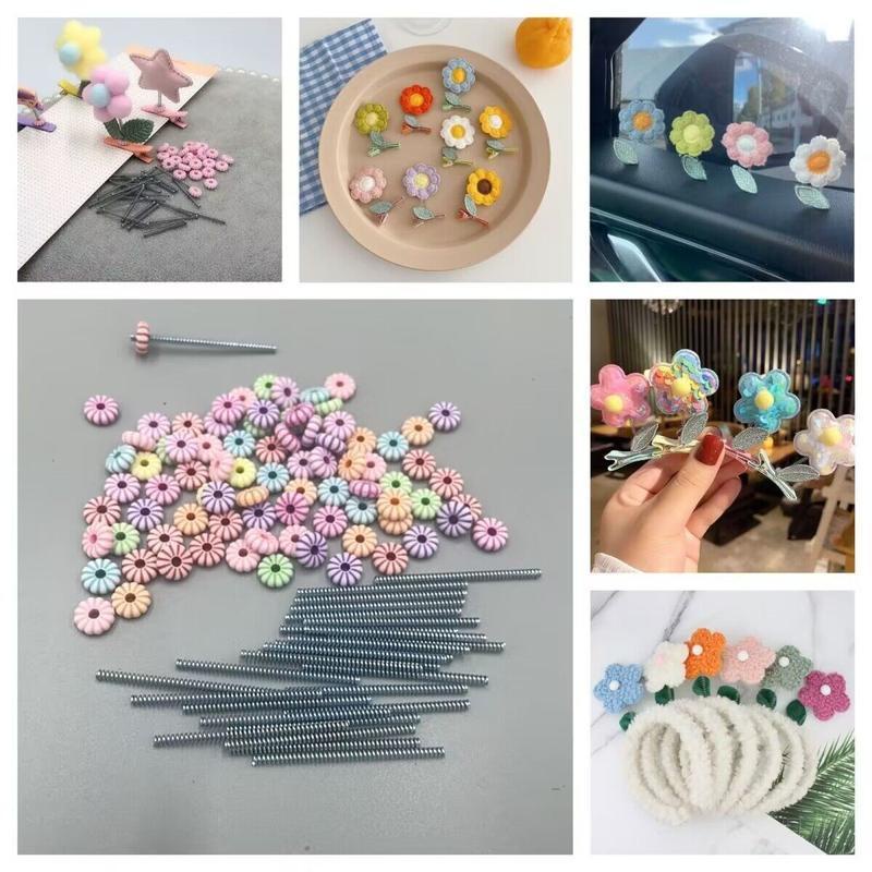Set 100 Kẹp Tóc Bằng Vải Không Dệt Cho Bé Gái Sơ Sinh