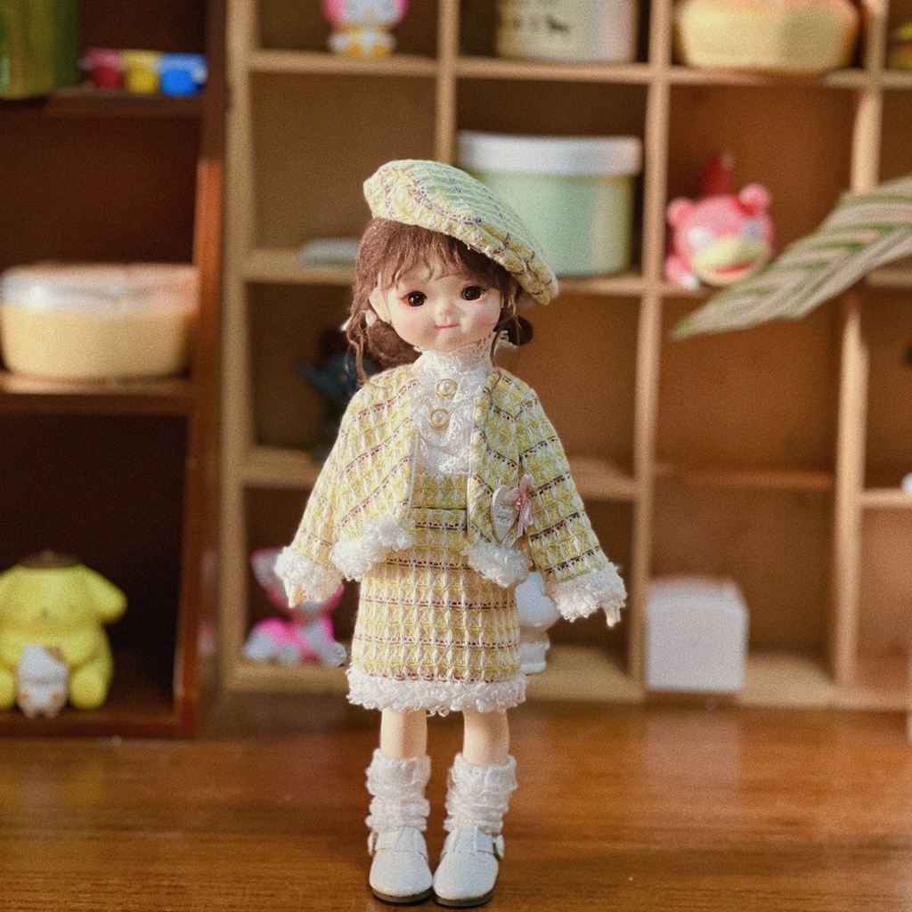 Búp Bê 6 Điểm bjd 30cm 6 Điểm 30cm Mặc Đầm Thời Trang Xinh Xắn Cho Bé Gái