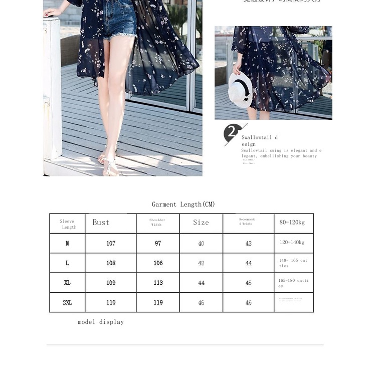 Áo Khoác Cardigan Chống Nắng Dáng Rộng Chất Liệu Chiffon Thời Trang Mùa Hè 2023 Mới Cho Nữ