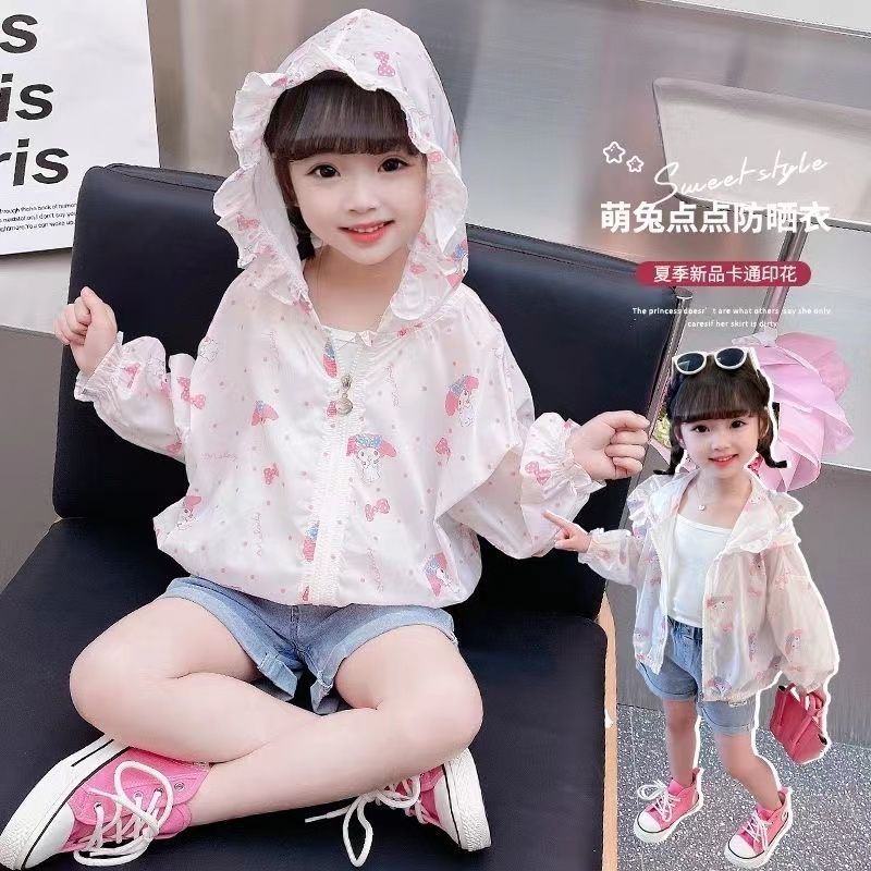 Áo Khoác Chống Nắng Họa Tiết Hoạt Hình Phong Cách Hàn Quốc Thời Trang Mùa Hè 2023