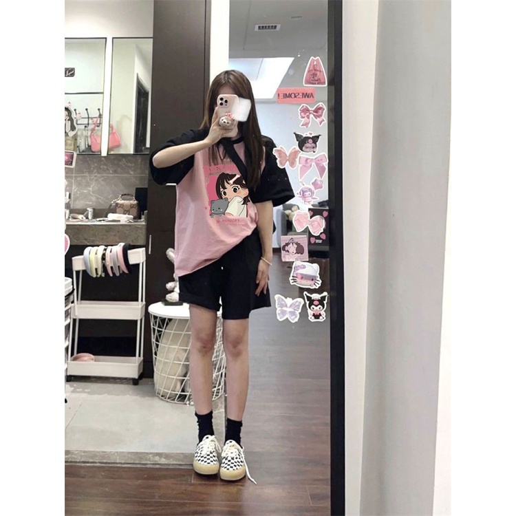 Áo Thun Tay Ngắn Dáng Rộng Thời Trang Mùa Hè Mới Cho Nữ