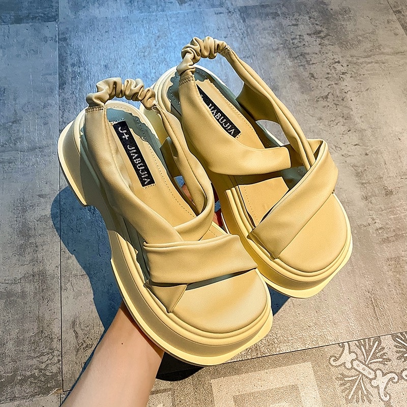 Sandal Đế Dày Chống Trượt Cao Cấp Thời Trang Theo Phong Cách Hàn Quốc