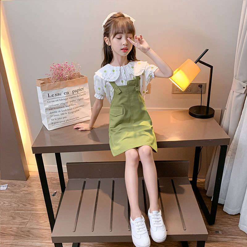 Bộ Đầm Hai Mảnh Mùa Hè 2023 Hợp Thời Trang Cho Bé Gái