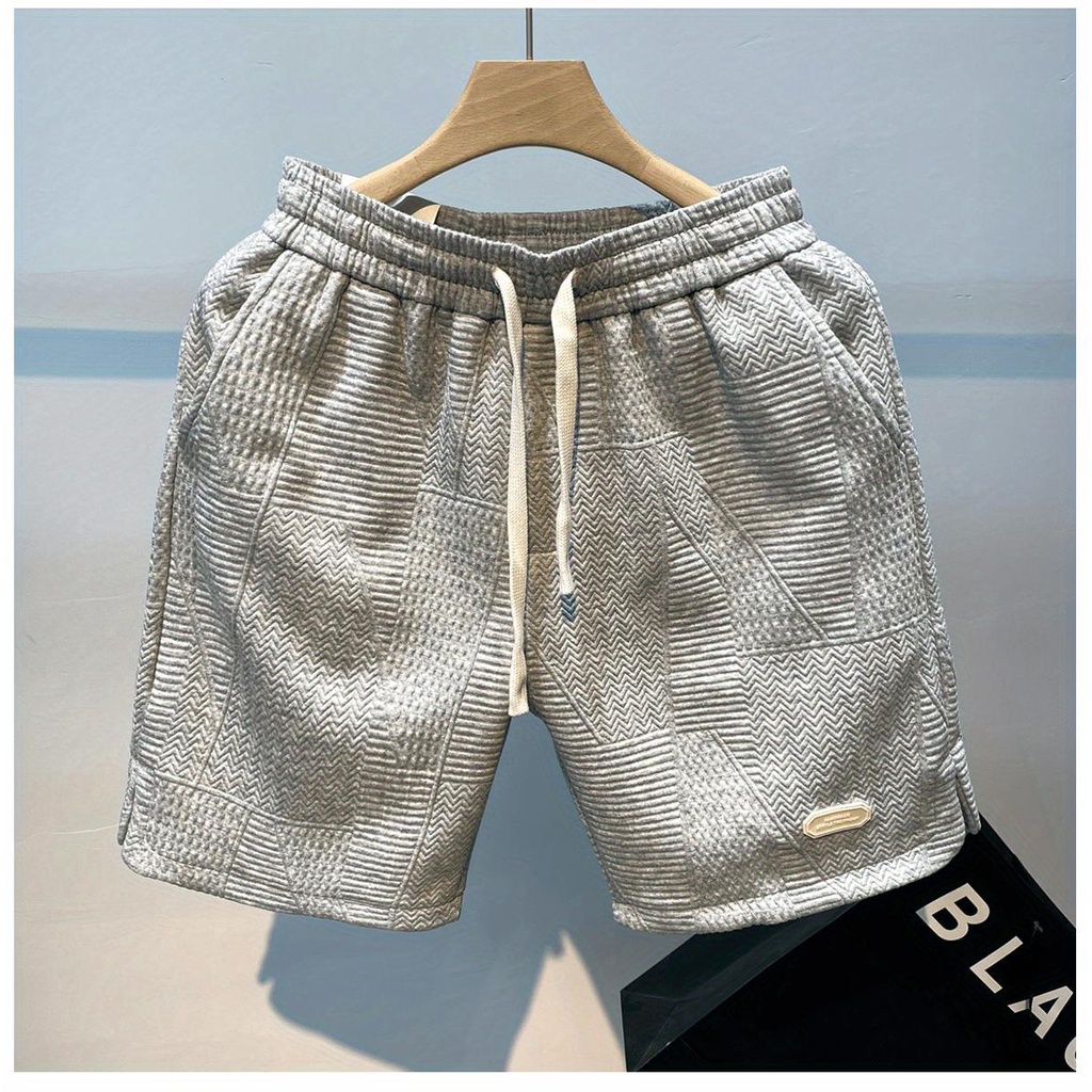 Quần Đùi Đi Biển / Đi Biển Mùa Hè Dáng Rộng 20% In Họa Tiết Gợn Sóng Phong Cách Đường Phố Mỹ Cho Nam