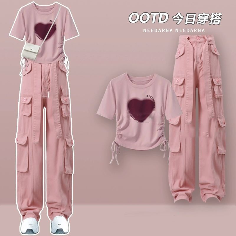 Bộ Đồ Liền Thân Ôm Dáng Màu Hồng Phong Cách Dopamine Cao Cấp Thời Trang Mùa Hè Mới Cho Nữ