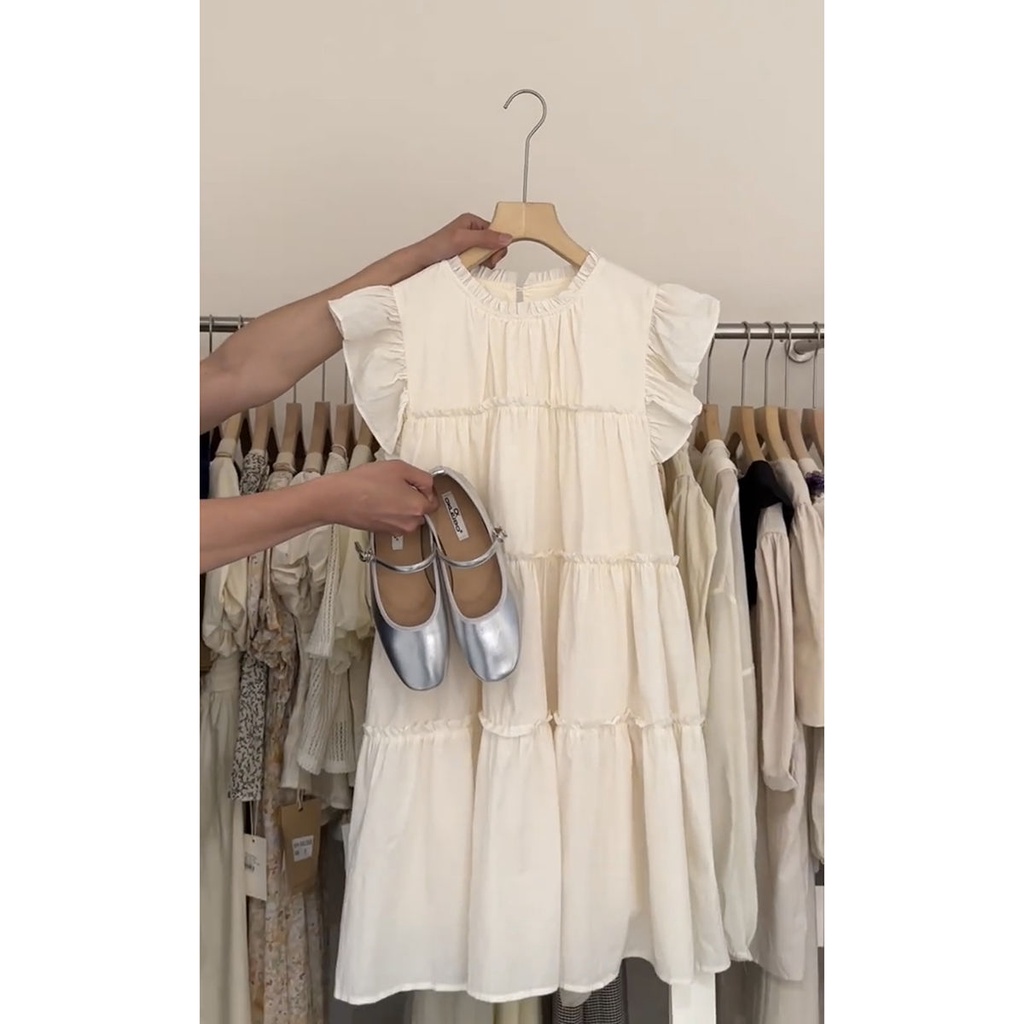 Đầm Búp Bê Tay Bay Phong Cách Nhật Bản Thời Trang Mùa Hè Mới Cho Nữ
