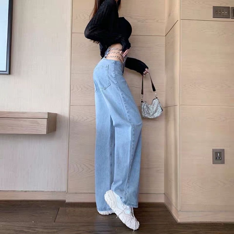 Quần Dài Ống Rộng Lưng Cao Thời Trang Mùa Hè 2023 Phong Cách Mới Quyến Rũ Cho Nữ