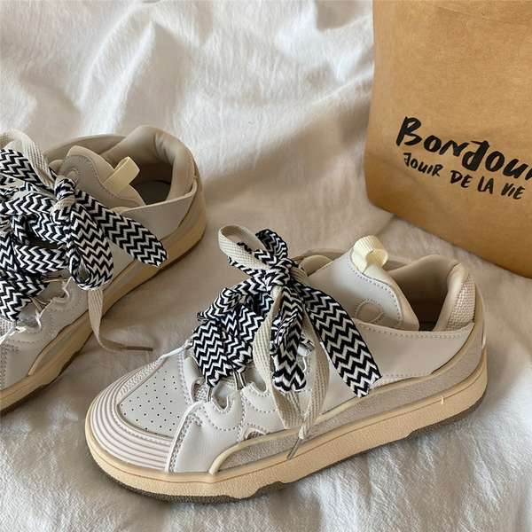 Xi Shu Chính Hãng Niche Giày Thể Thao Đế Dày Phong Cách Retro Đơn Giản Dễ Phối Đồ Dành Cho Nữ